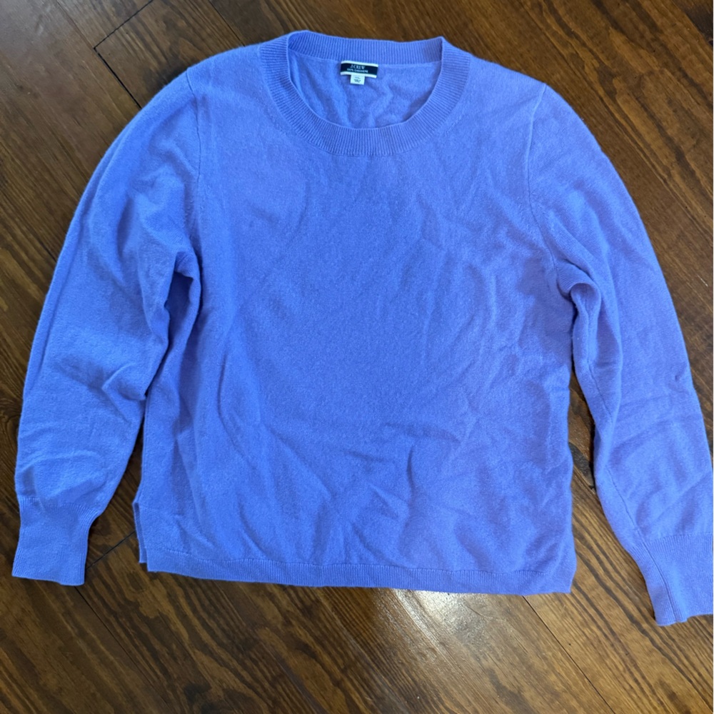 J. Crew Lavender 100% Cashmere Sweater - Excellent Condition - Purple